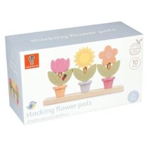 Orange Tree Toys Wooden Stacking Flower Pots - Stackable Toy for Kids Orange Tree Toys Wooden Stacking Flower Pots - Stackable Toy for Kids