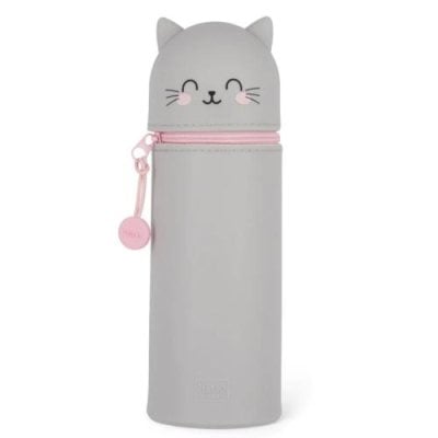 Kawaii 2-In-1 Soft Silicone Pencil Case - Kitty Kawaii 2-In-1 Soft Silicone Pencil Case - Kitty