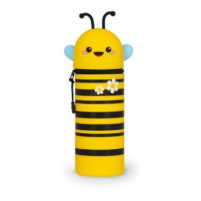 2-In-1 Silicone Pencil Case -Kawaii - Bee 2-In-1 Silicone Pencil Case -Kawaii - Bee