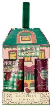 Heathcote's Emporium Hand And Lip Hanging Gift (Hand Cream 30Ml & Lip Balm 10Ml)