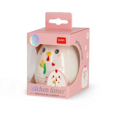 Legami Høne Kitchen Timer - Manual, No Batteries, 60 Min Legami Høne Kitchen Timer - Manual, No Batteries, 60 Min
