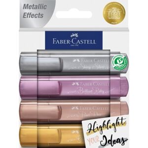 Faber Castell Metallic Highlighters Wallet Of 4 Faber Castell Metallic Highlighters Wallet Of 4