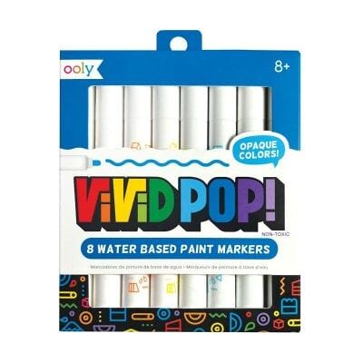 Ooly Multicolored Marker Set - 8 Water-Based Markers - Vivid Pop - Unisex Ooly Multicolored Marker Set - 8 Water-Based Markers - Vivid Pop - Unisex