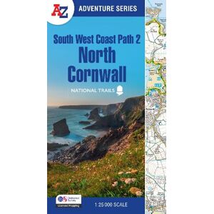 A-Z Maps South West Coast Path 2 – North Cornwall