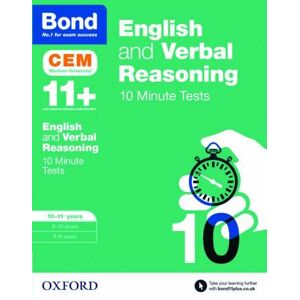 Michellejoy Hughes English & Verbal Reasoning: Bond 11+ CEM 10 Minute Tests: Ready for the 2025 Cambridge Select Insight exam