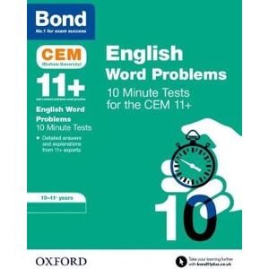 Michellejoy Hughes Bond 11+: CEM English Word Problems 10 Minute Tests: Ready for the 2025 Cambridge Select Insight exam