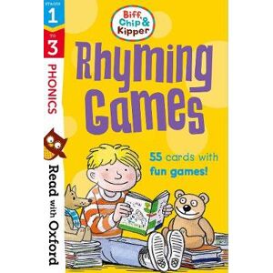 Roderick Hunt Read with Oxford: Stages 1-3: Biff, Chip and Kipper: Rhyming Games Flashcards