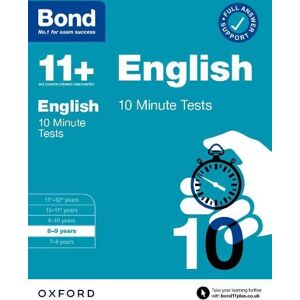 Sarah Lindsay Bond 11+ English 10 Minute Tests with Answer Support 8-9 years (for GL Assessment & other 11 plus exams)