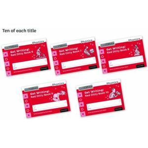 Ruth Miskin Read Write Inc. Phonics: Get Writing! Red Ditty Books 6-10 Pack of 50