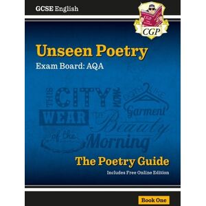 CGP Books GCSE English AQA Unseen Poetry Guide - Book 1 includes Online Edition
