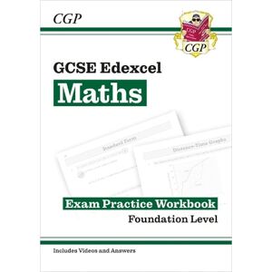 CGP Books GCSE Maths Edexcel Exam Practice Workbook: Foundation - includes Video Solutions and Answers