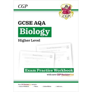CGP Books New GCSE Biology AQA Higher Exam Practice Workbook with CGP RevisionHub