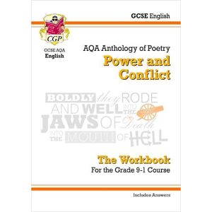 CGP Books GCSE English Literature AQA Poetry Workbook: Power & Conflict Anthology (includes Answers)