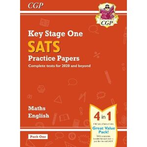 CGP Books KS1 Maths and English SATS Practice Papers Pack (for end of year assessments) - Pack 1