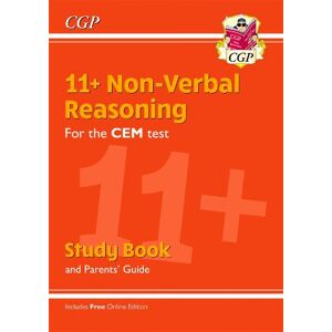 CGP Books 11+ CEM Non-Verbal Reasoning Study Book (with Parents’ Guide & Online Edition)