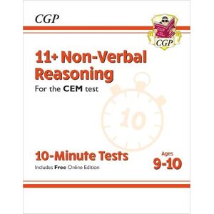 CGP Books 11+ CEM 10-Minute Tests: Non-Verbal Reasoning - Ages 9-10 (with Online Edition)