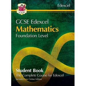 CGP Books New GCSE Maths Edexcel Student Book - Foundation (with fully worked answers and Online Edition)