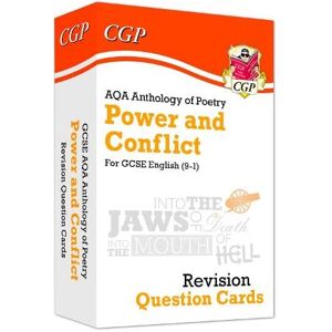 CGP Books GCSE English: AQA Power & Conflict Poetry Anthology - Revision Question Cards