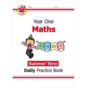 CGP Books KS1 Maths Year 1 Daily Practice Book: Summer Term