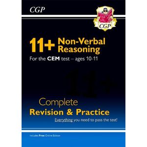CGP Books 11+ CEM Non-Verbal Reasoning Complete Revision and Practice - Ages 10-11 (with Online Edition)
