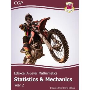 CGP Books Edexcel A-Level Mathematics Student Textbook - Statistics & Mechanics Year 2 + Online Edition