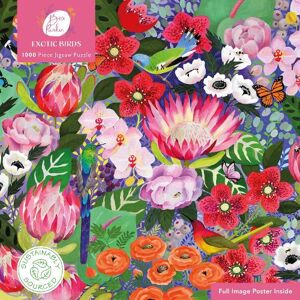 Flame Tree Studio Adult Sustainable Jigsaw Puzzle Bex Parkin: Exotic Birds