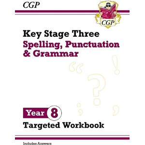 CGP Books New KS3 Year 8 Spelling, Punctuation and Grammar Targeted Workbook (with answers)