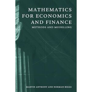 Martin Anthony Mathematics for Economics and Finance Martin Anthony Mathematics for Economics and Finance