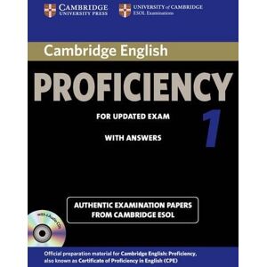 Cambridge ESOL Cambridge English Proficiency 1 for Updated Exam Self-study Pack (Student's Book with Answers and Audio CDs (2)) Cambridge ESOL Cambridge English Proficiency 1 for Updated Exam Self-study Pack (Student's Book with Answers and Audio CDs (2))