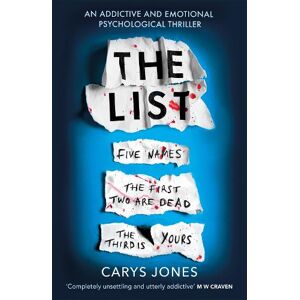 Carys Jones The List Carys Jones The List