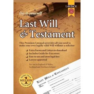 Lawpack Premium Last Will & Testament DIY Kit Lawpack Premium Last Will & Testament DIY Kit