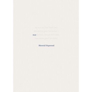 Mererid Hopwood Mae Mererid Hopwood Mae