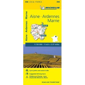 Aisne, Ardennes, Marne - Michelin Local Map 306 Aisne, Ardennes, Marne - Michelin Local Map 306