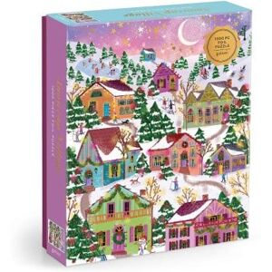 Galison Joy Laforme Snowcap Village 1000 Piece Foil Puzzle Galison Joy Laforme Snowcap Village 1000 Piece Foil Puzzle
