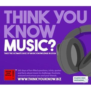 2026 Think You Know Music Boxed Calendar 2026 Think You Know Music Boxed Calendar