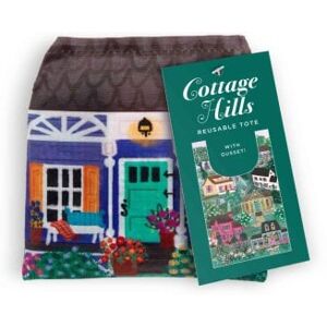 Galison Joy Laforme Cottage Hills Packable Nylon Tote Bag Galison Joy Laforme Cottage Hills Packable Nylon Tote Bag