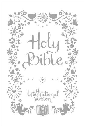 New International Version NIV Tiny White Christening Bible