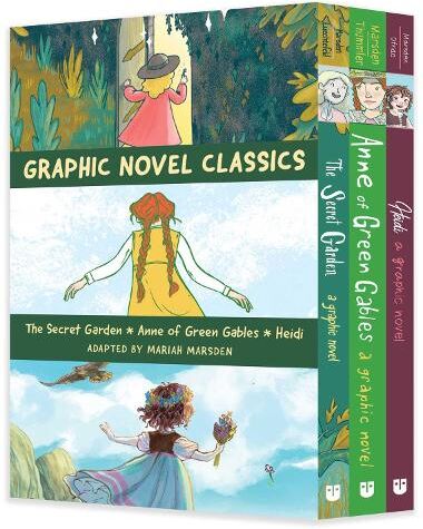 Mariah Marsden Graphic Novel Classics: The Secret Garden, Anne of Green Gables, and Heidi
