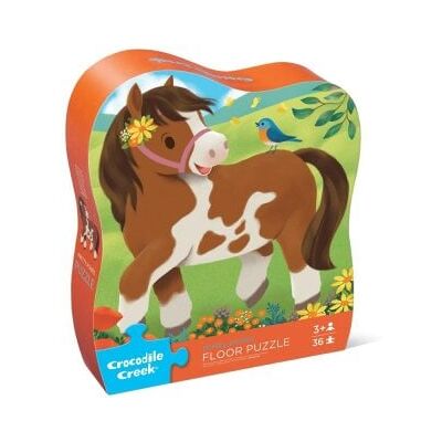 Crocodile Creek Floor Puzzle - Lieve Pony's - 36 Pieces Crocodile Creek Floor Puzzle - Lieve Pony's - 36 Pieces