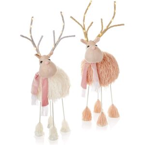 Casa Premier Fur Standing Reindeer Decoration Casa Premier Fur Standing Reindeer Decoration