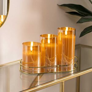 Atmosphera Sena LED Candle Set, Amber Atmosphera Sena LED Candle Set, Amber