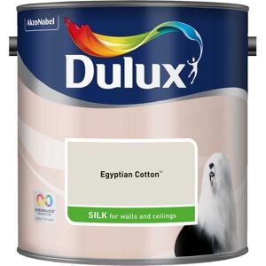 Dulux Silk Emulsion Paint, 2.5L, Egyptian Cotton Dulux Silk Emulsion Paint, 2.5L, Egyptian Cotton