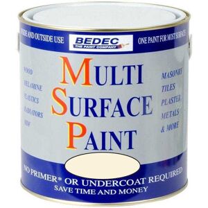 Bedec Soft Gloss Multi Surface Paint, 750ml, Magnolia Bedec Soft Gloss Multi Surface Paint, 750ml, Magnolia