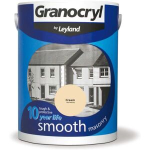 Granocryl Smooth Masonry Paint, 5L, Cream Granocryl Smooth Masonry Paint, 5L, Cream