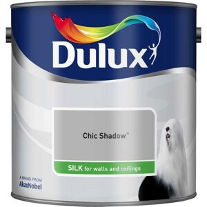Dulux Silk Emulsion Paint, 2.5L, Chic Shadow Dulux Silk Emulsion Paint, 2.5L, Chic Shadow