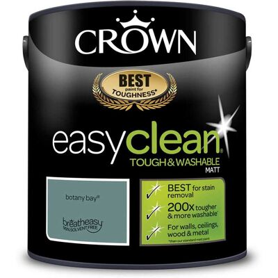 Crown - Easyclean Matt Emulsion - Botany Bay - Matt - Paint Crown - Easyclean Matt Emulsion - Botany Bay - Matt - Paint