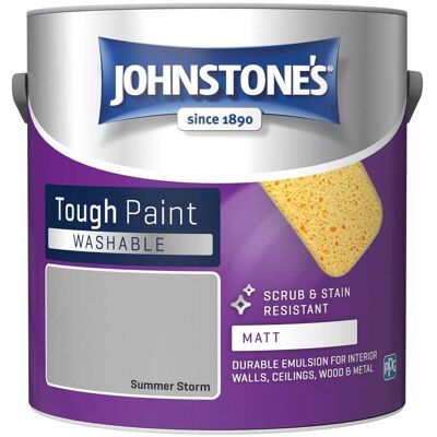 Johnstone's - Washable Matt Emulsion Paint - 2.5l - Paint Johnstone's - Washable Matt Emulsion Paint - 2.5l - Paint