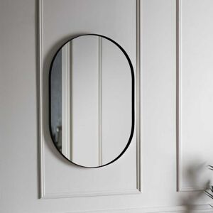 Gallery Hurston Elipse Mirror, 90x60cm, Black Gallery Hurston Elipse Mirror, 90x60cm, Black