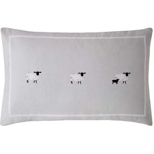 Sophie Allport Sheep Standard Pillowcase Pair, Oatmeal Sophie Allport Sheep Standard Pillowcase Pair, Oatmeal