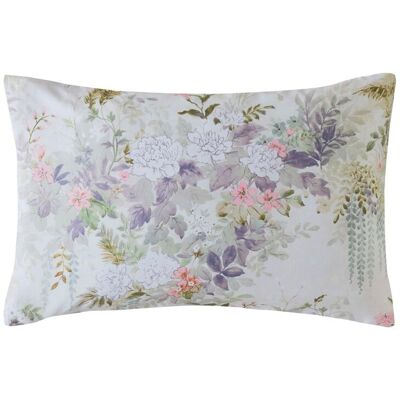 Laura Ashley Linlithgow Standard Pillowcase Pair, Pale Lavender Laura Ashley Linlithgow Standard Pillowcase Pair, Pale Lavender